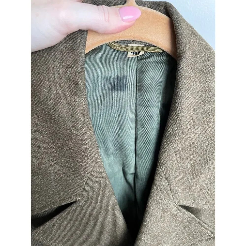Vintage Eisenhower Cropped Field Jacket WWII Ike Size 40R Green